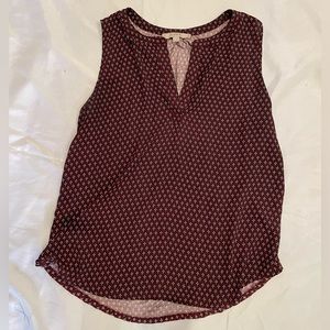 LOFT V-neck patterned tank